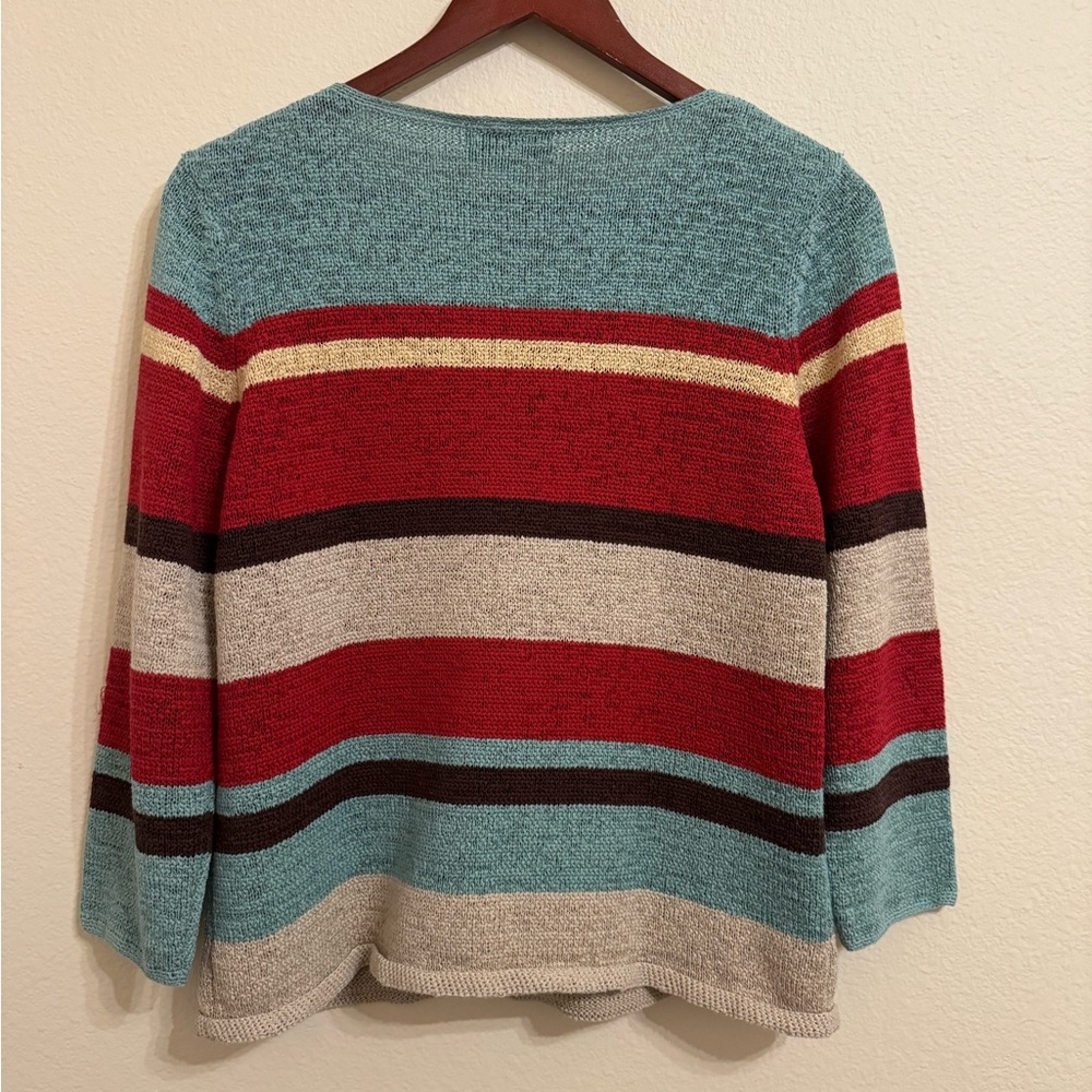 Pendleton Color Block Striped Sweater Size Large - Picture 5 of 6